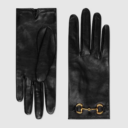 Leather gloves with Horsebit — view 3