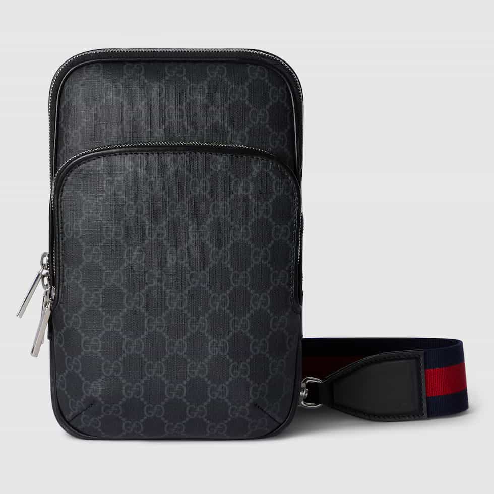 Black small slingbag — alternate view