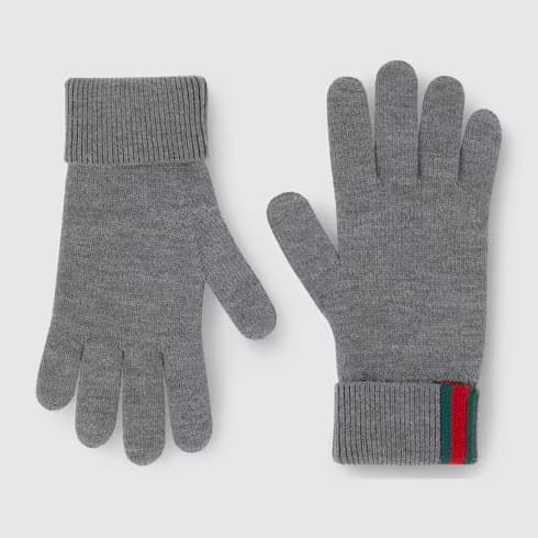 Wool gloves with Web — view 3