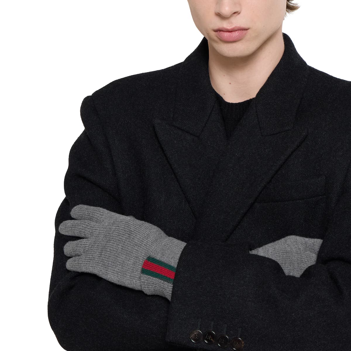 Wool gloves with Web — view 1