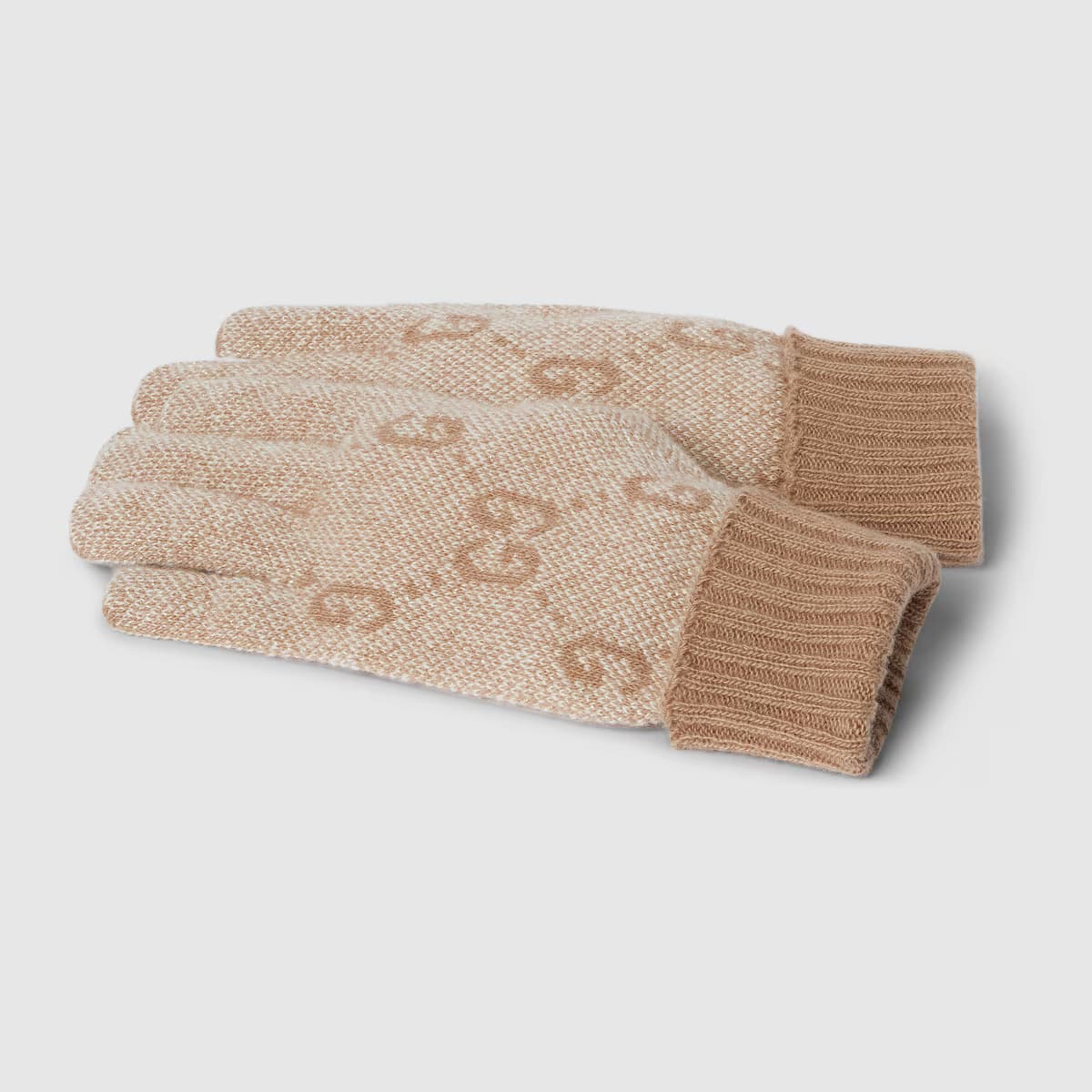 cashmere lamé gloves — view 2