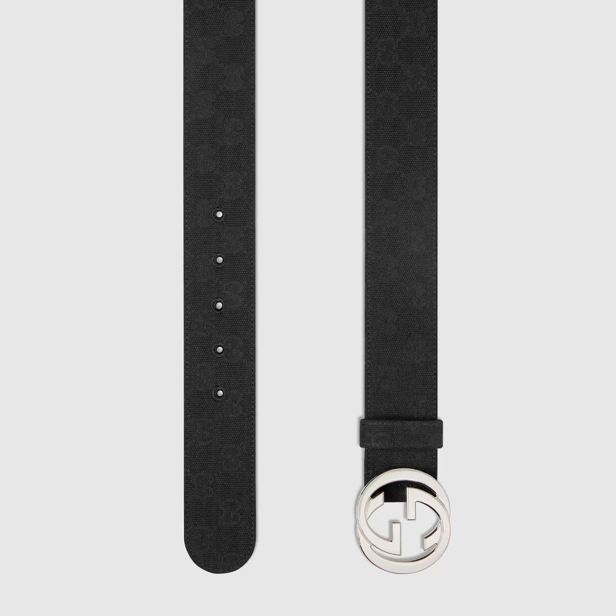 Belt with Interlocking G buckle — view 3