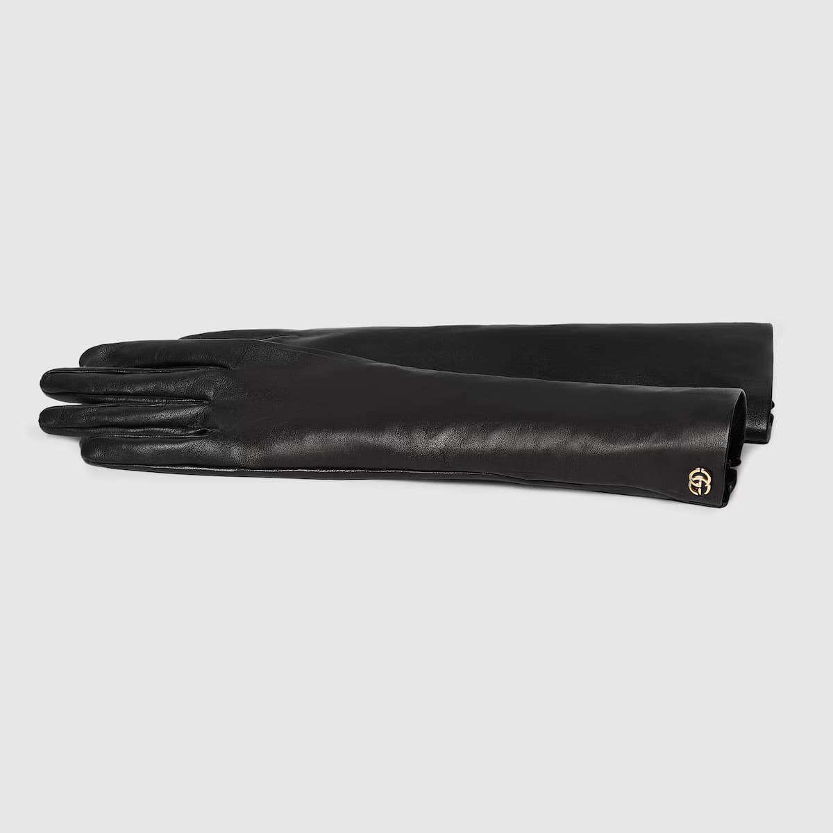 Leather gloves with Double G — view 3