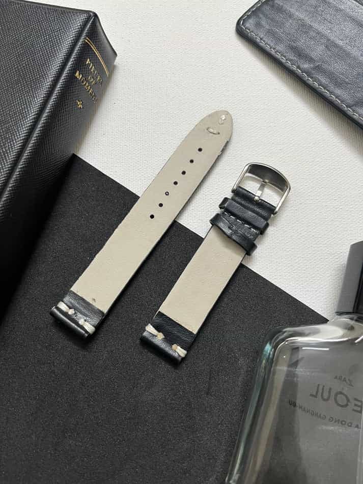Two-Stitch Leather Watch Strap (18mm) — alternate view
