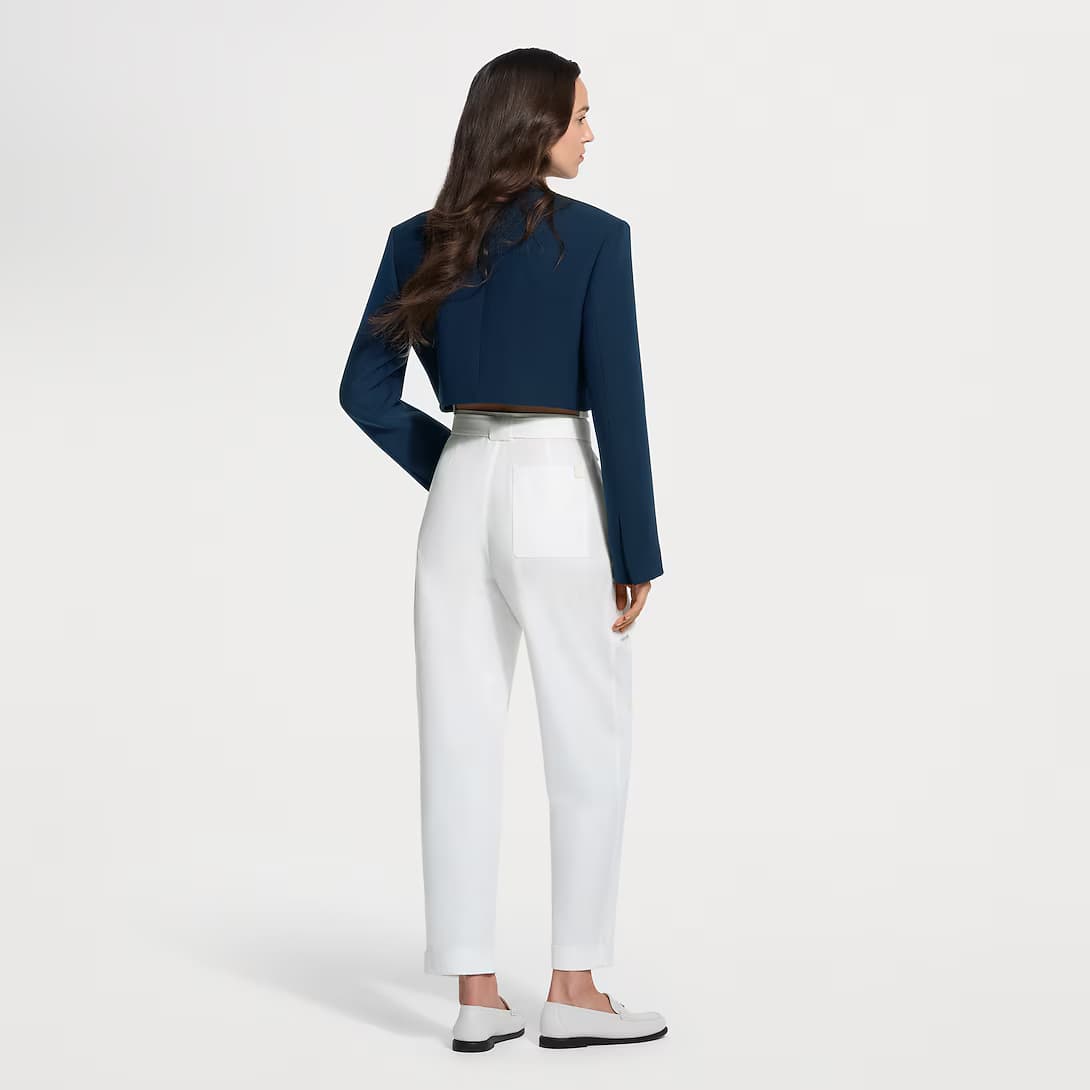 Cropped Nautical Officer Jacket — view 5