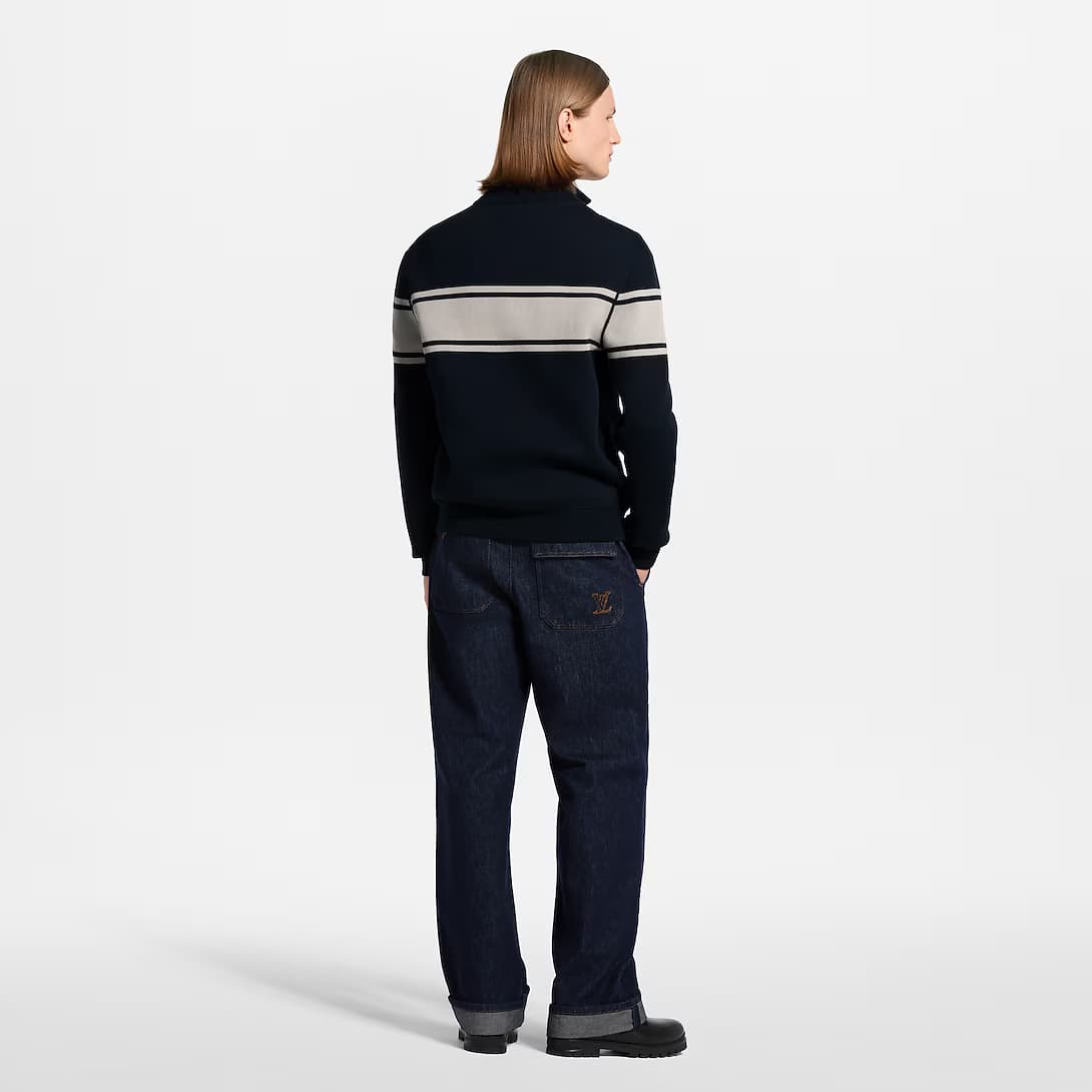 Double Face Reversible Jacquard Track Top — view 6