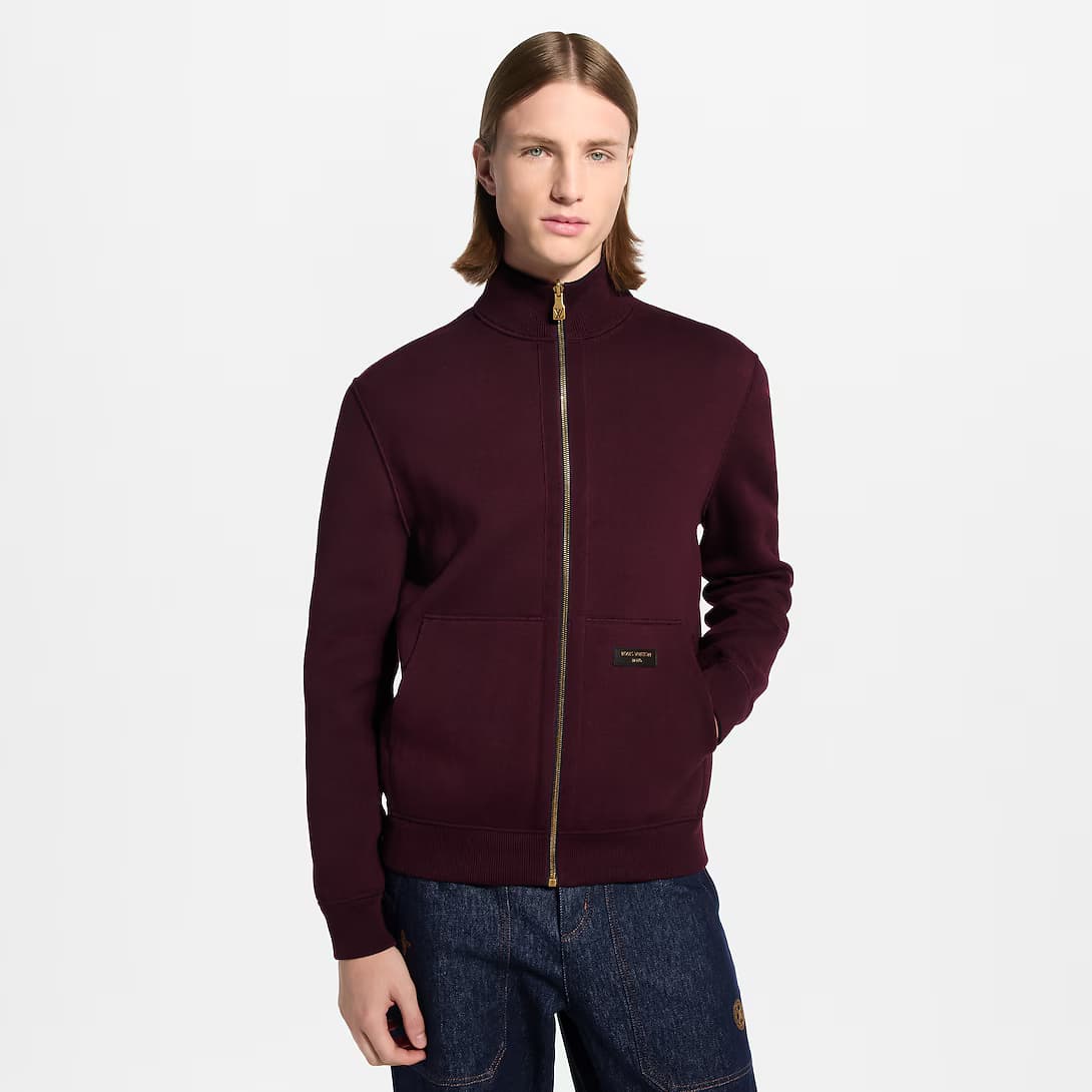 Double Face Reversible Jacquard Track Top — view 4