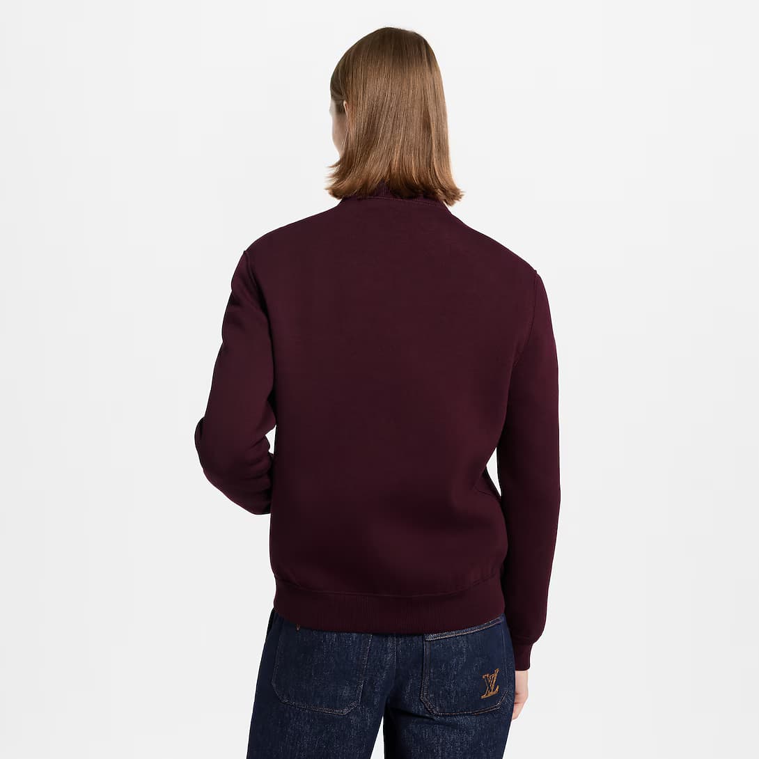 Double Face Reversible Jacquard Track Top — view 5
