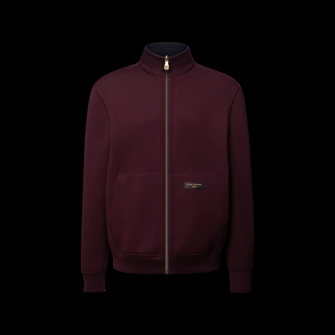 Double Face Reversible Jacquard Track Top — view 3