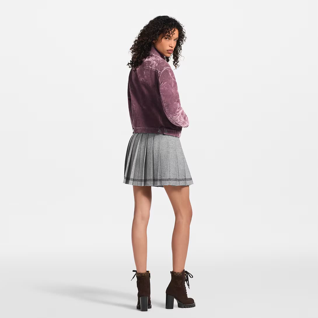 Flocked Denim Jacket — view 5