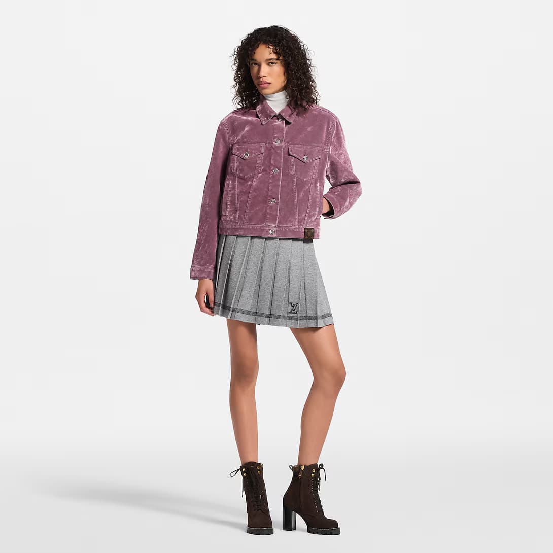 Flocked Denim Jacket — view 1