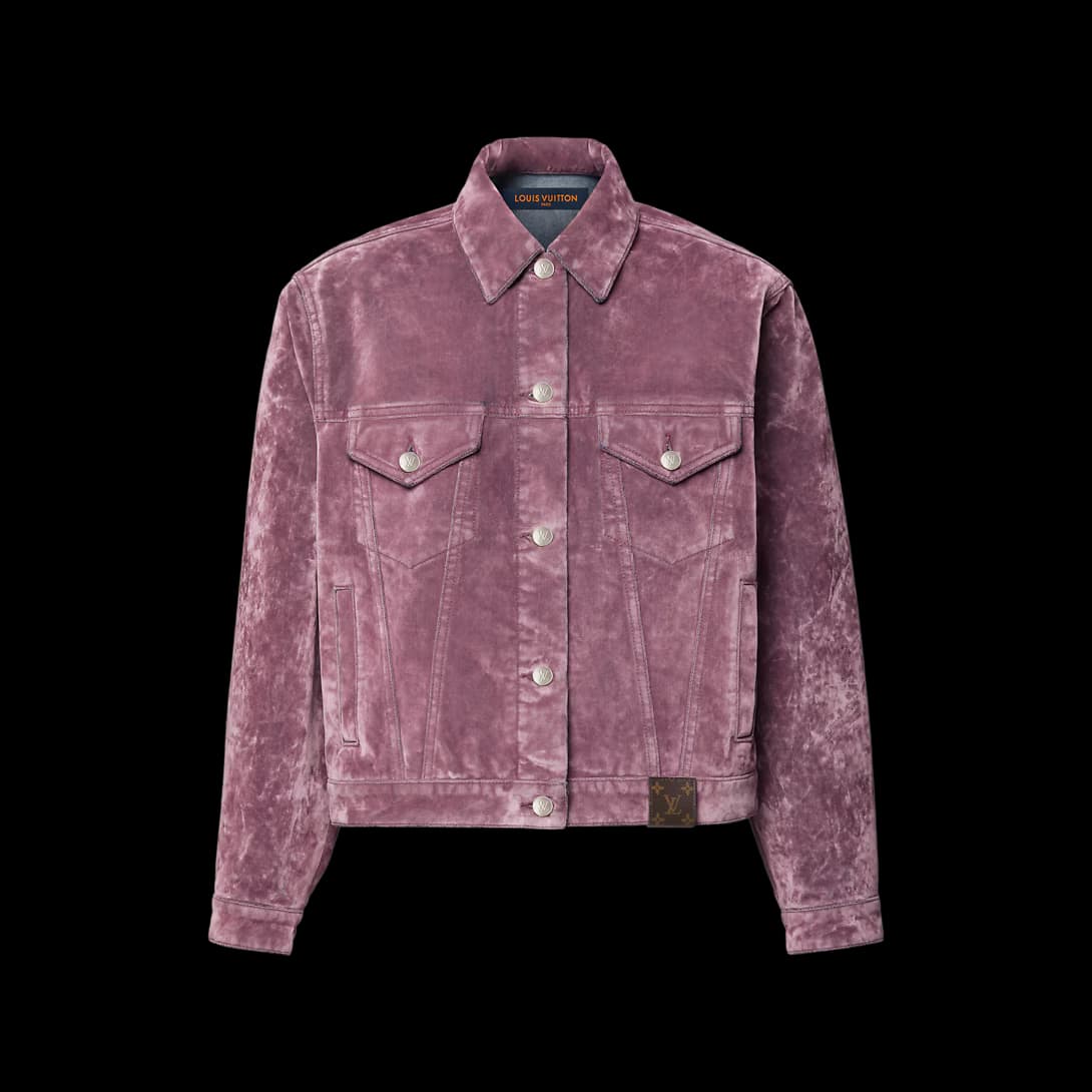 Flocked Denim Jacket — view 2