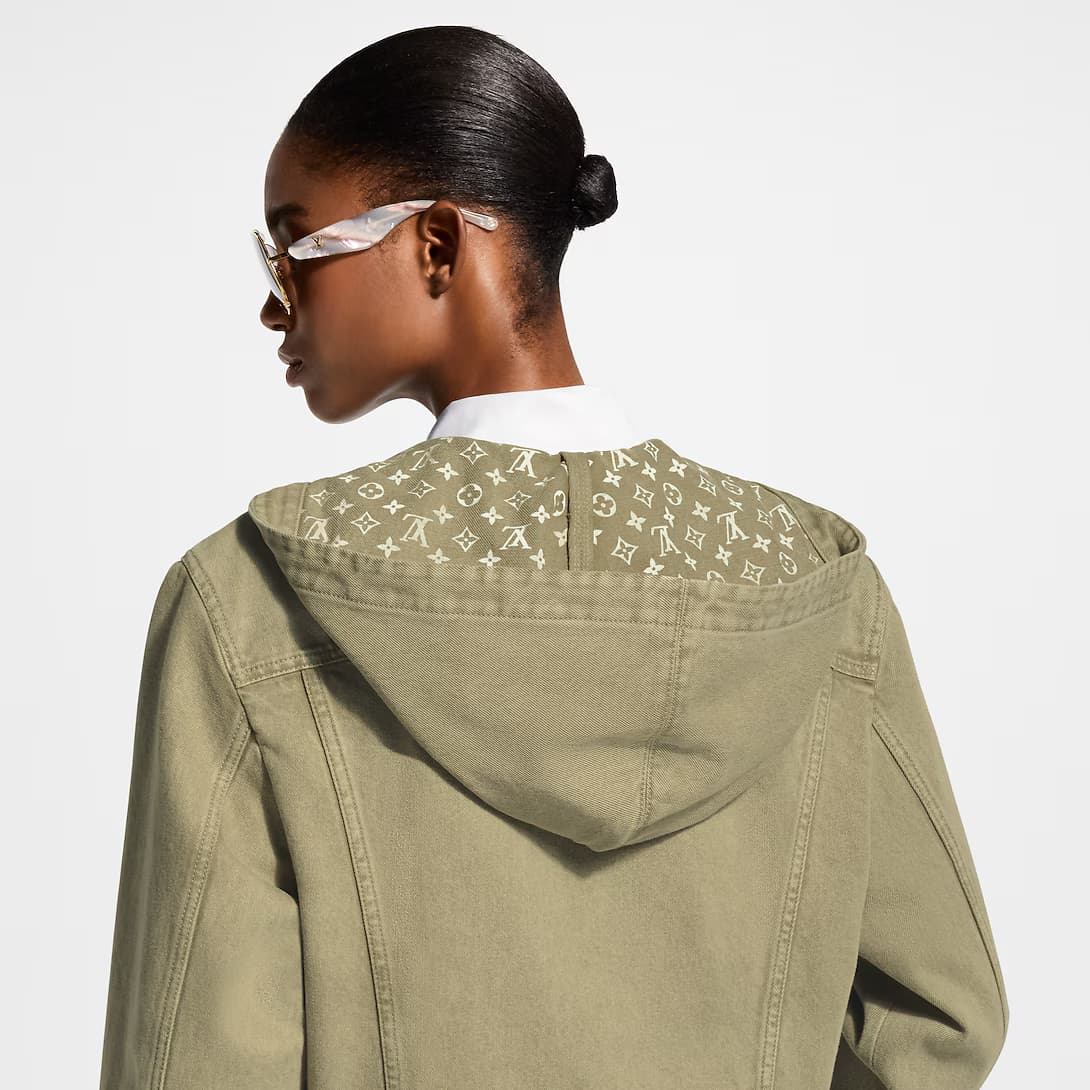 Hooded Inside-Out Monogram Jacket — view 4
