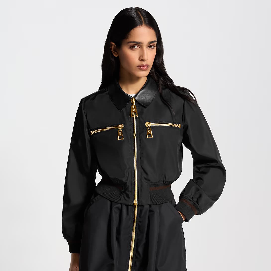 Leather Insert Jacket — view 5