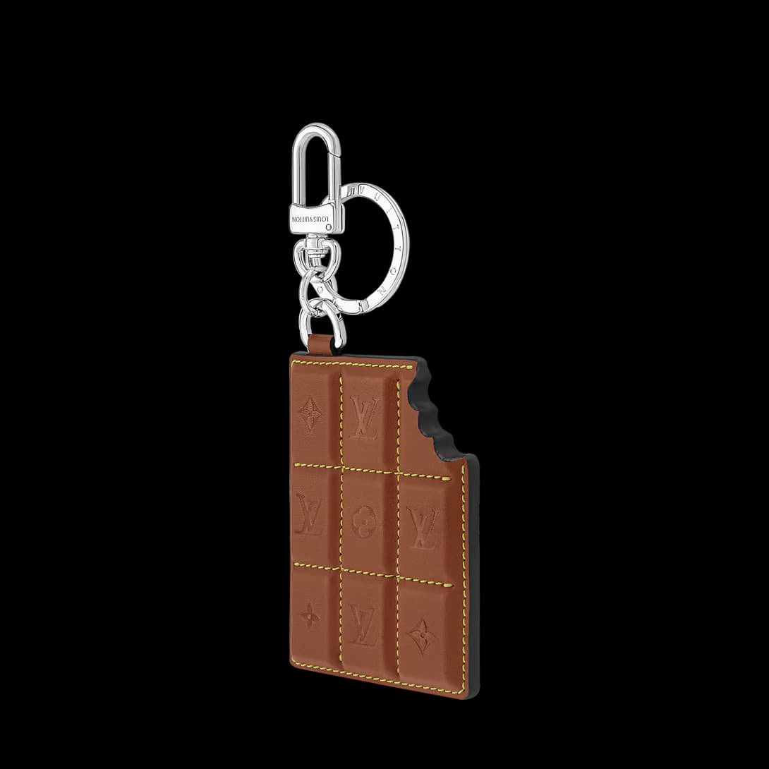 LV Chocolate Bar Key Holder and Bag Charm — view 3
