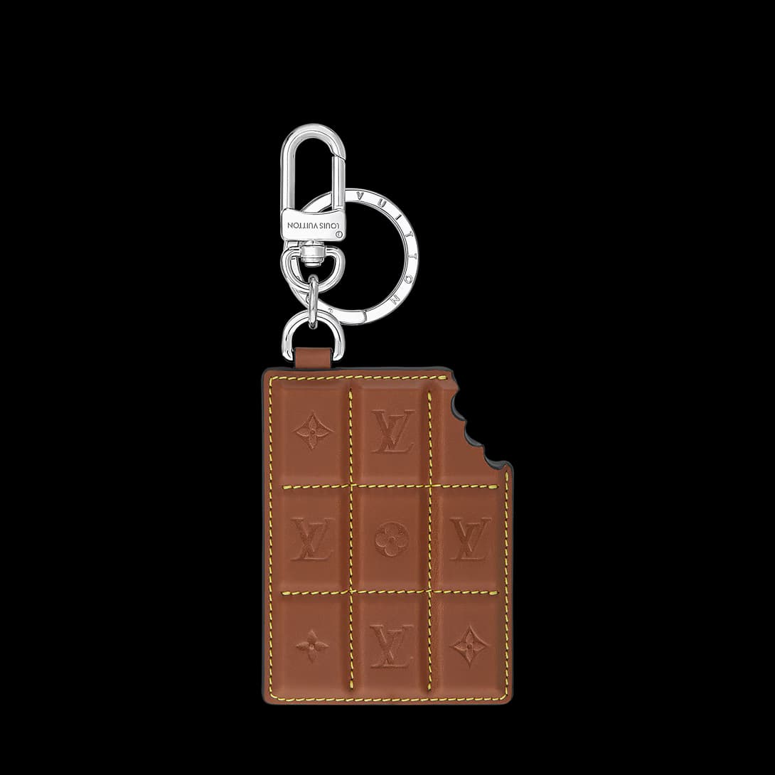 LV Chocolate Bar Key Holder and Bag Charm — view 1