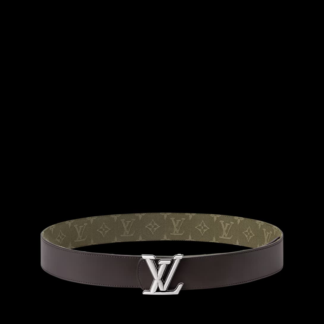 LV Dimension Monogram Surplus Cotton 40mm Reversible Belt — view 4
