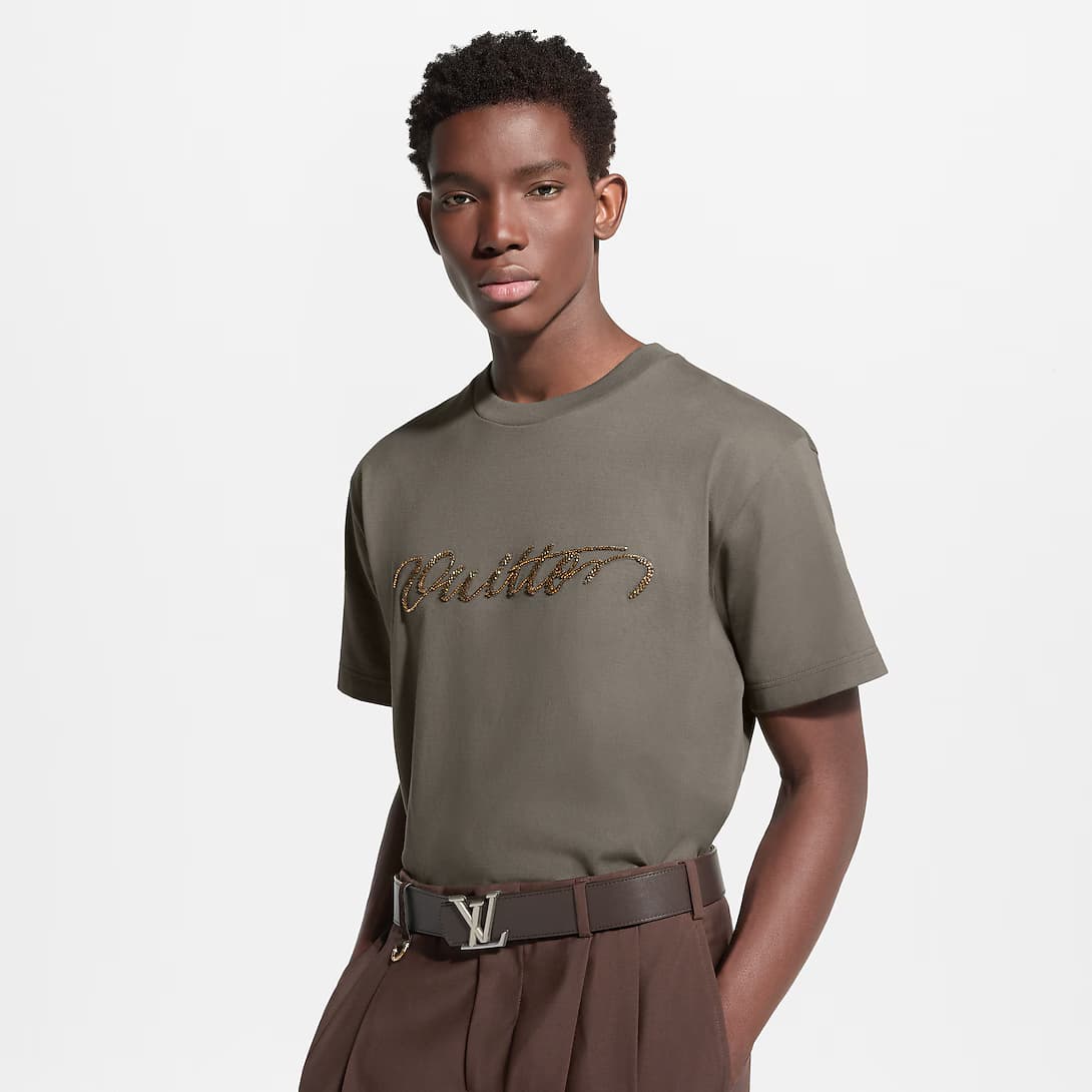 LV Dimension Monogram Surplus Cotton 40mm Reversible Belt — view 1