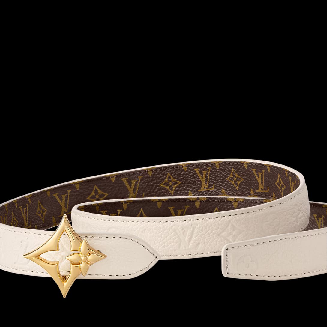 LV Flowergram 20mm Reversible Belt — view 3