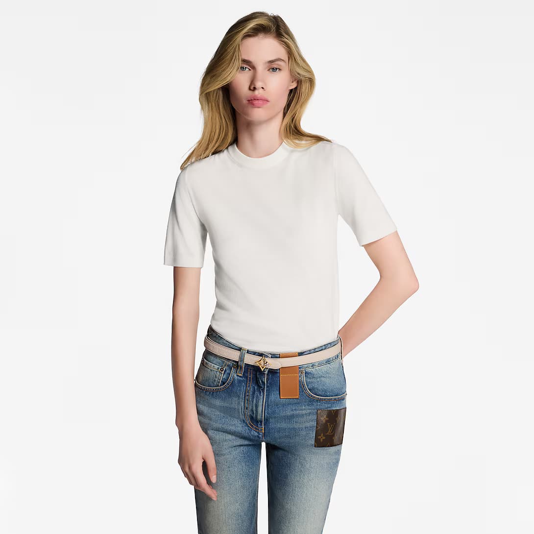 LV Flowergram 20mm Reversible Belt — view 1