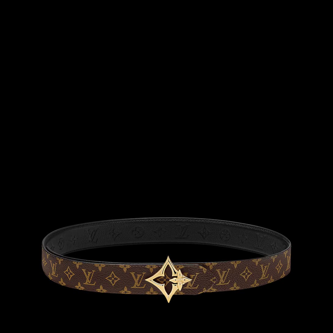 LV Flowergram 30mm Reversible Belt — view 4