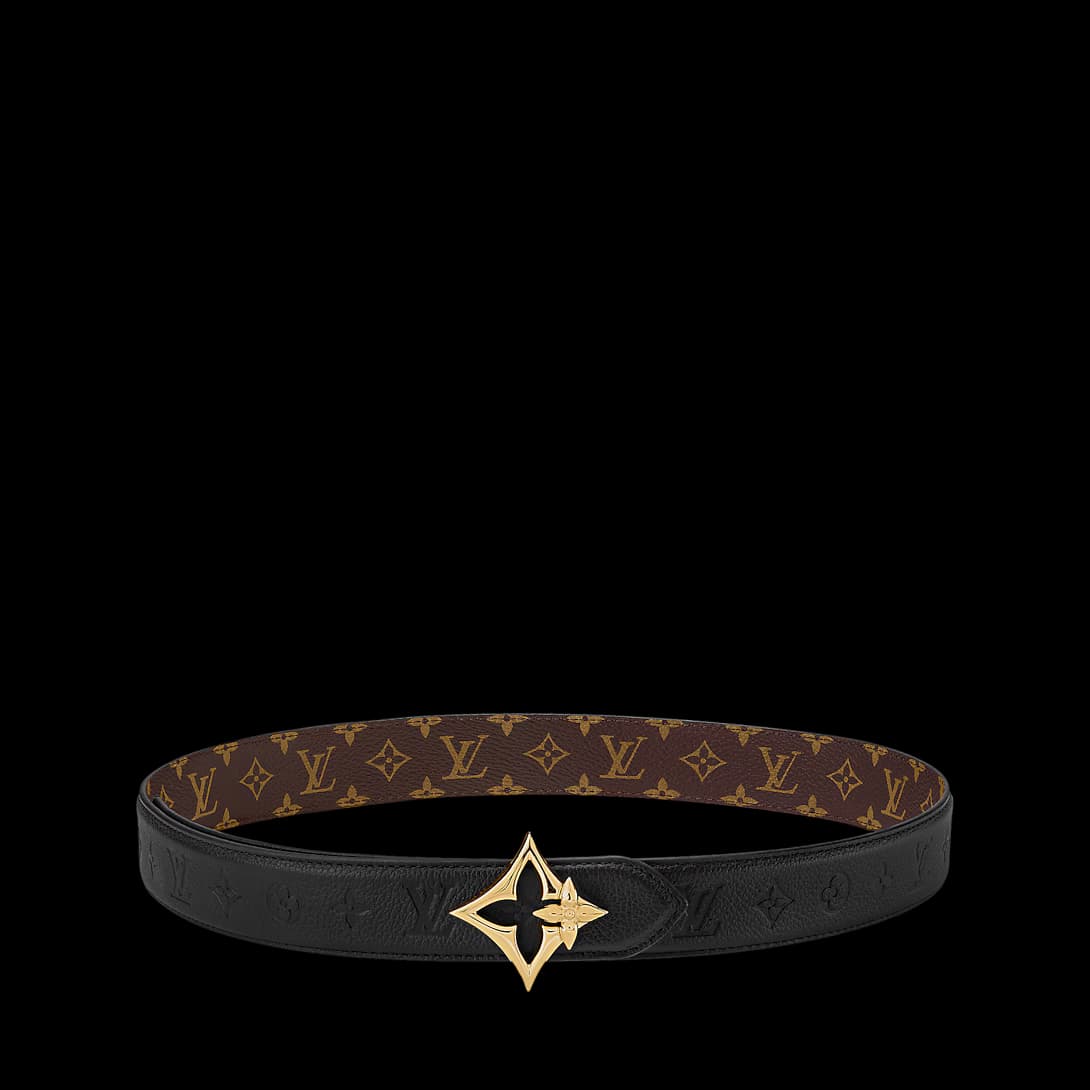 LV Flowergram 30mm Reversible Belt — view 2