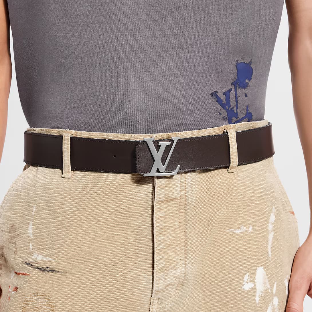 LV Initiales Monogram Denim 40mm Belt — view 5