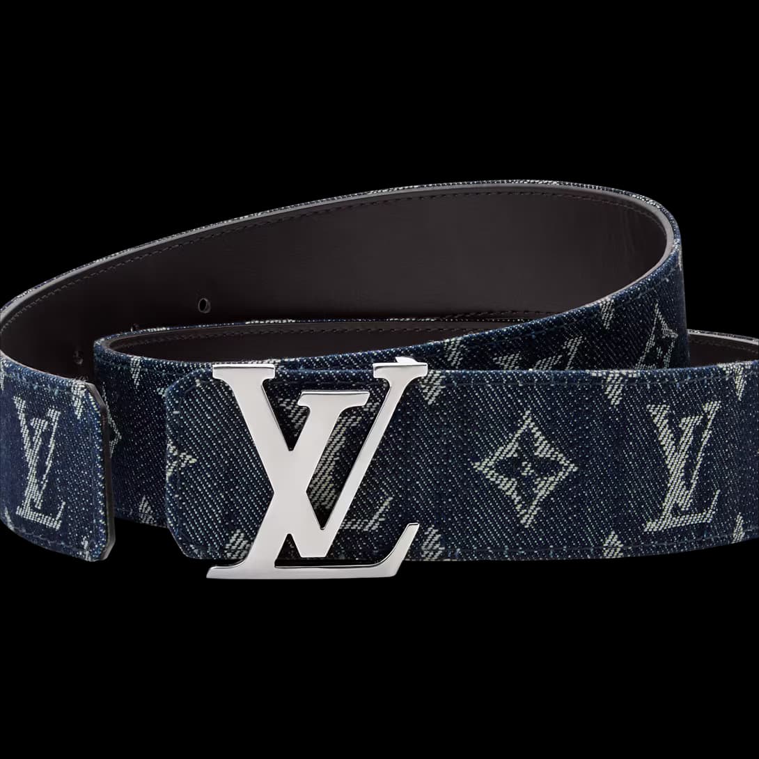 LV Initiales Monogram Denim 40mm Belt — view 3