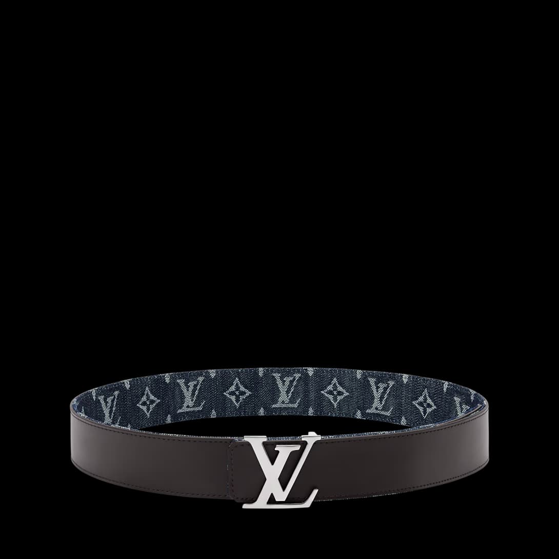 LV Initiales Monogram Denim 40mm Belt — view 4