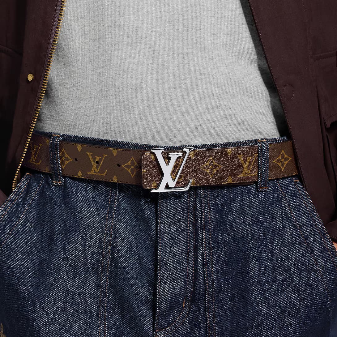 LV initiales Monogram Midnight 40mm Reversible Belt — view 5