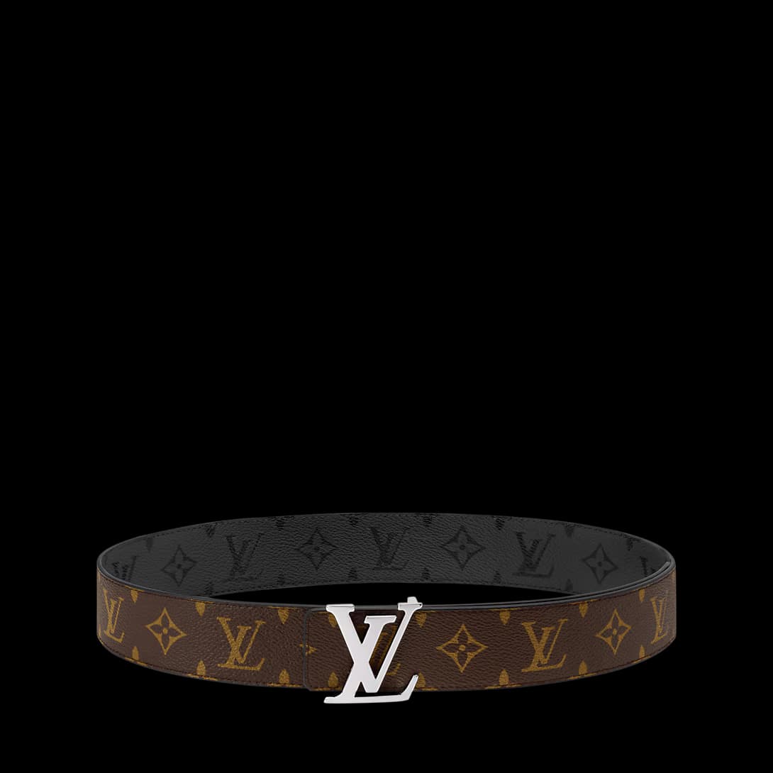LV initiales Monogram Midnight 40mm Reversible Belt — view 4