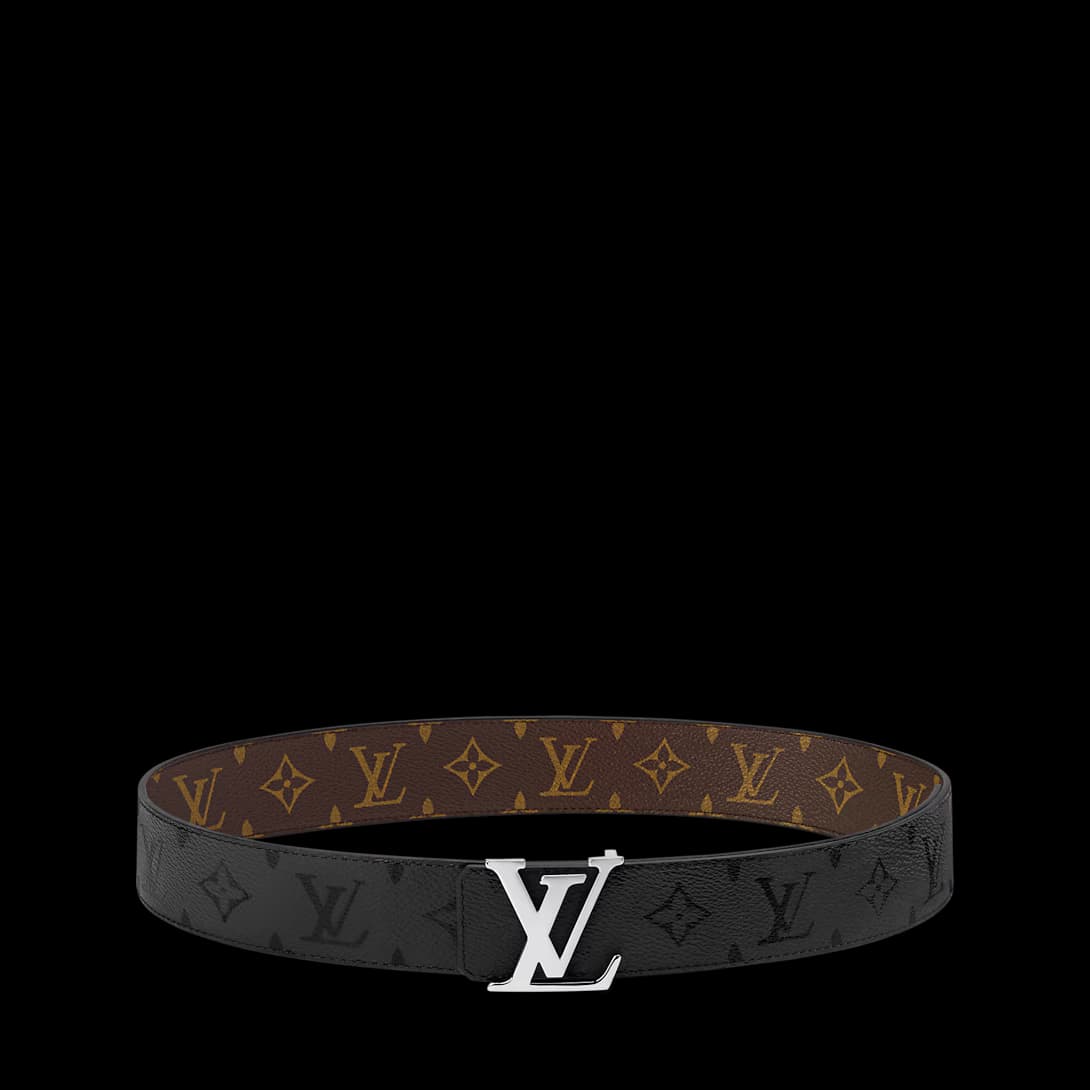 LV initiales Monogram Midnight 40mm Reversible Belt — view 2