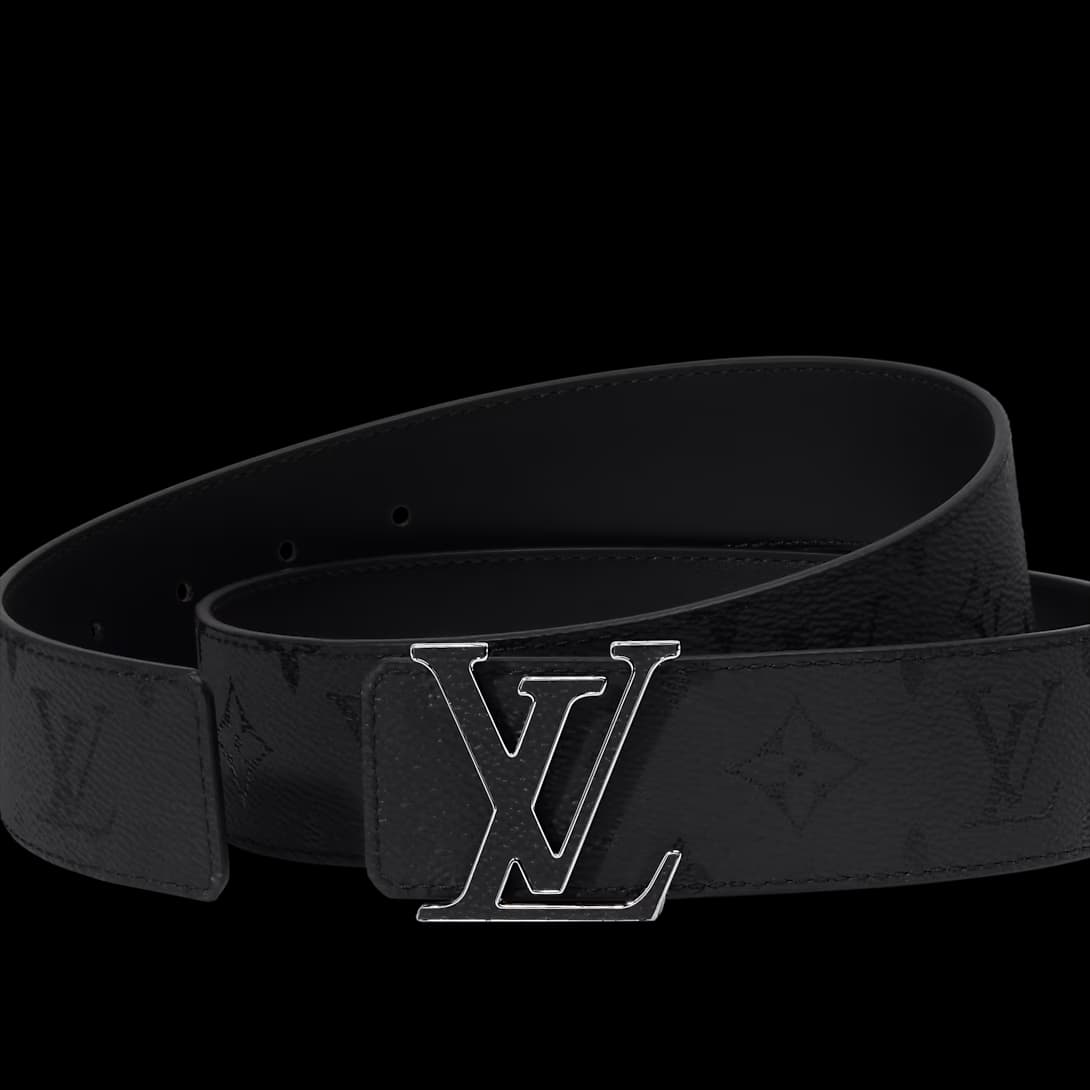 LV Initiales Monogram Reflective 40mm Reversible Belt — view 4