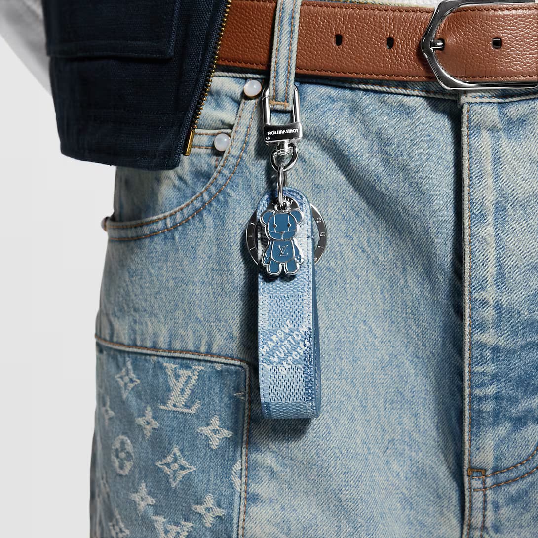 LV Louis Bear Dragonne Key Holder and Bag Charm DD — view 1