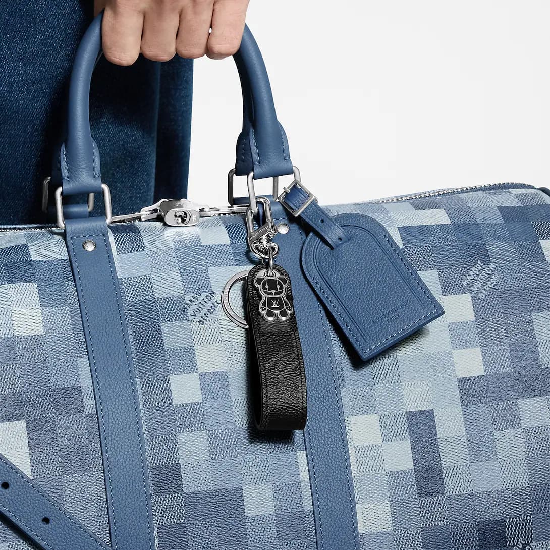 LV Louis Bear Dragonne Key Holder and Bag Charm — view 1
