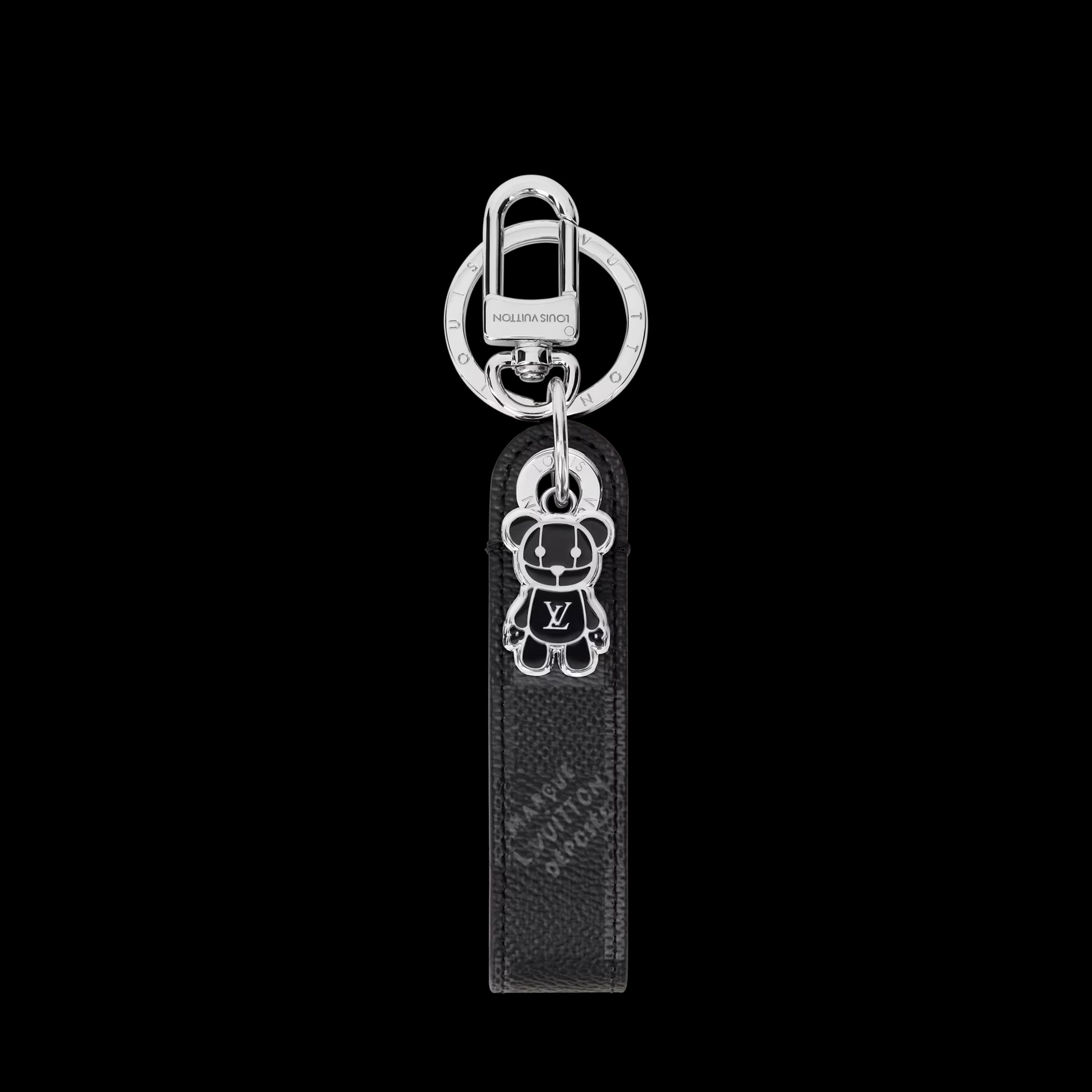 LV Louis Bear Dragonne Key Holder and Bag Charm — view 2