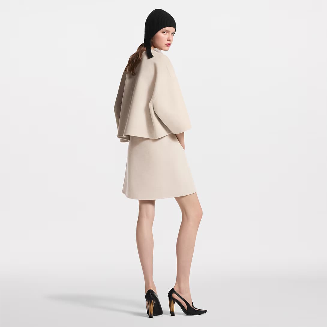Mink Insert Cape Jacket — view 5