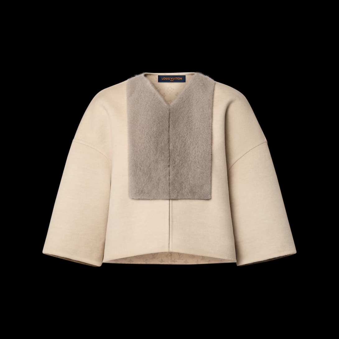 Mink Insert Cape Jacket — view 2
