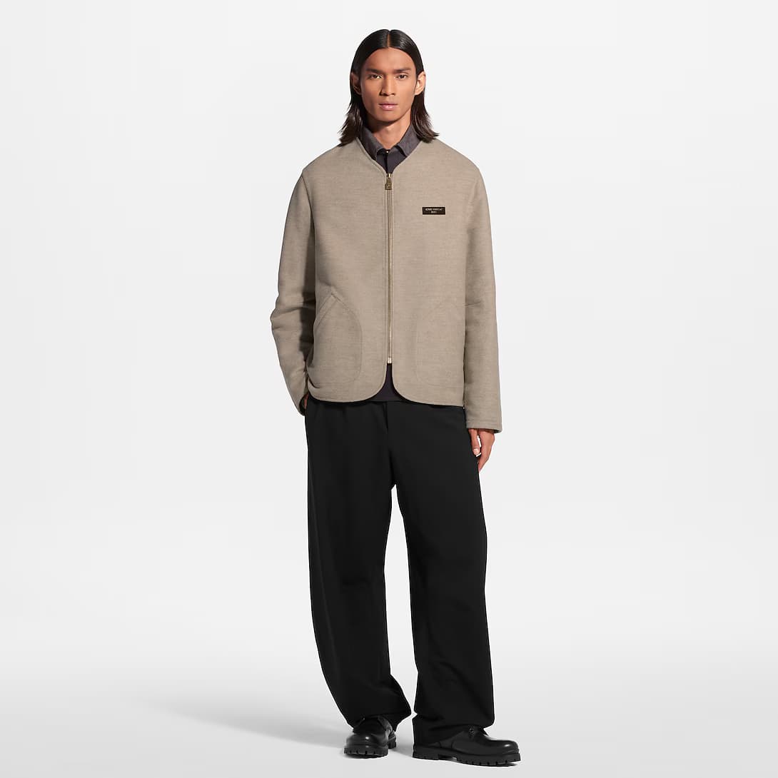 Monogram Double Face Collarless Jacket — view 1