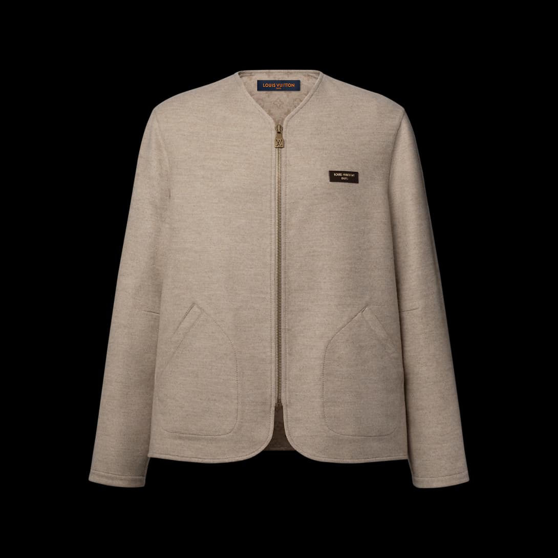 Monogram Double Face Collarless Jacket — view 2