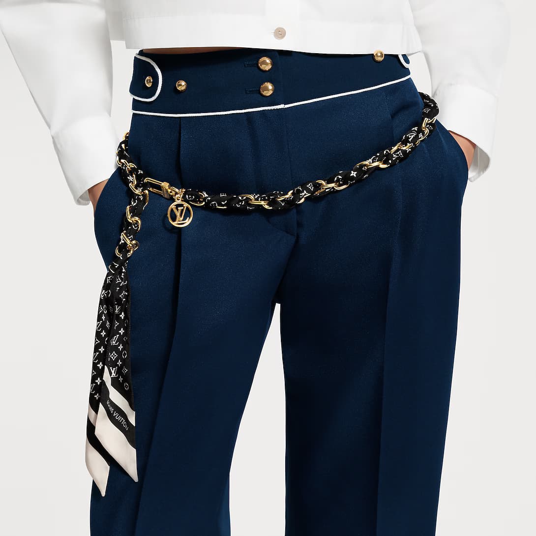 Monogram Silhouette Foulard Tresse Belt — view 1