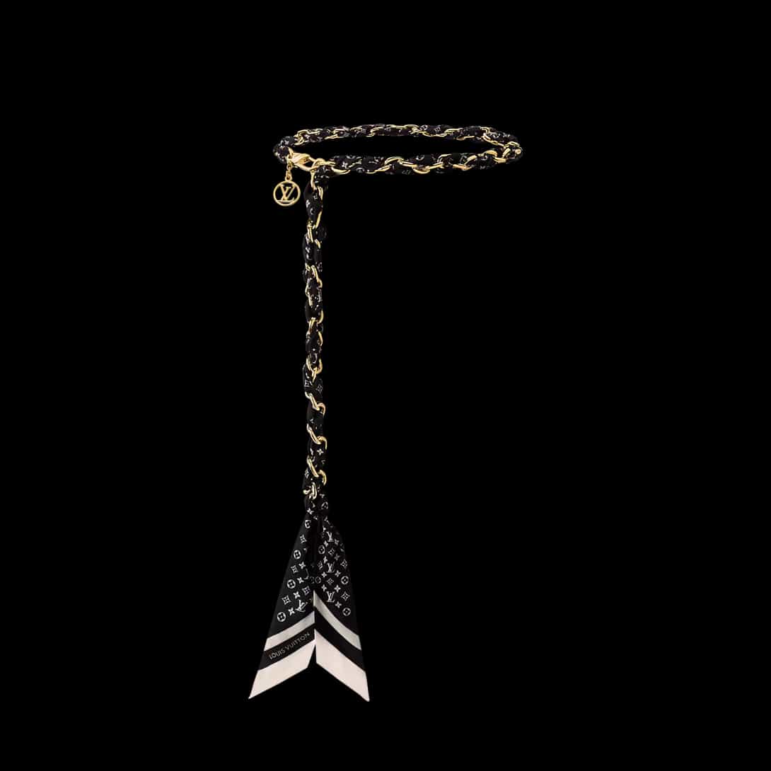 Monogram Silhouette Foulard Tresse Belt — alternate view