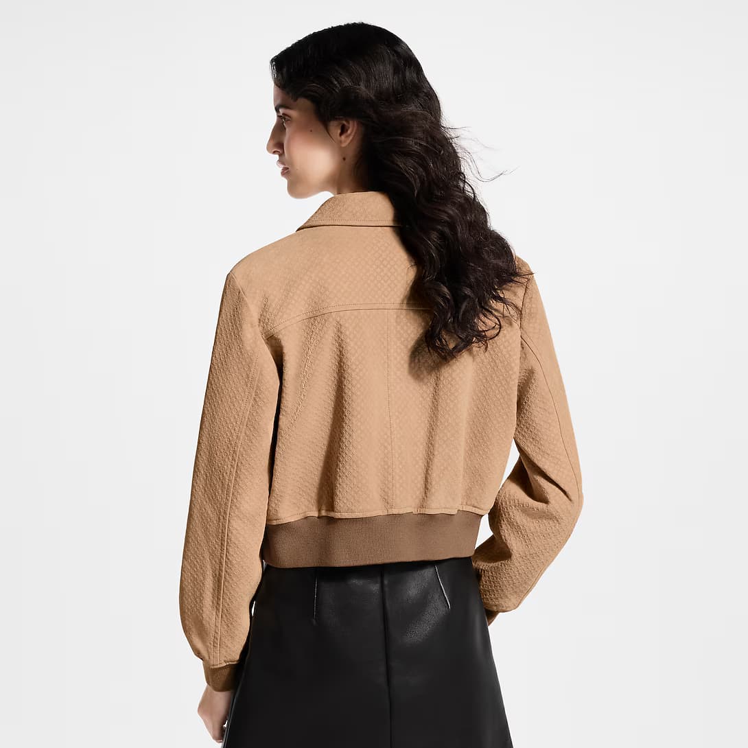 Nanogram Suede Bomber Jacket — view 4