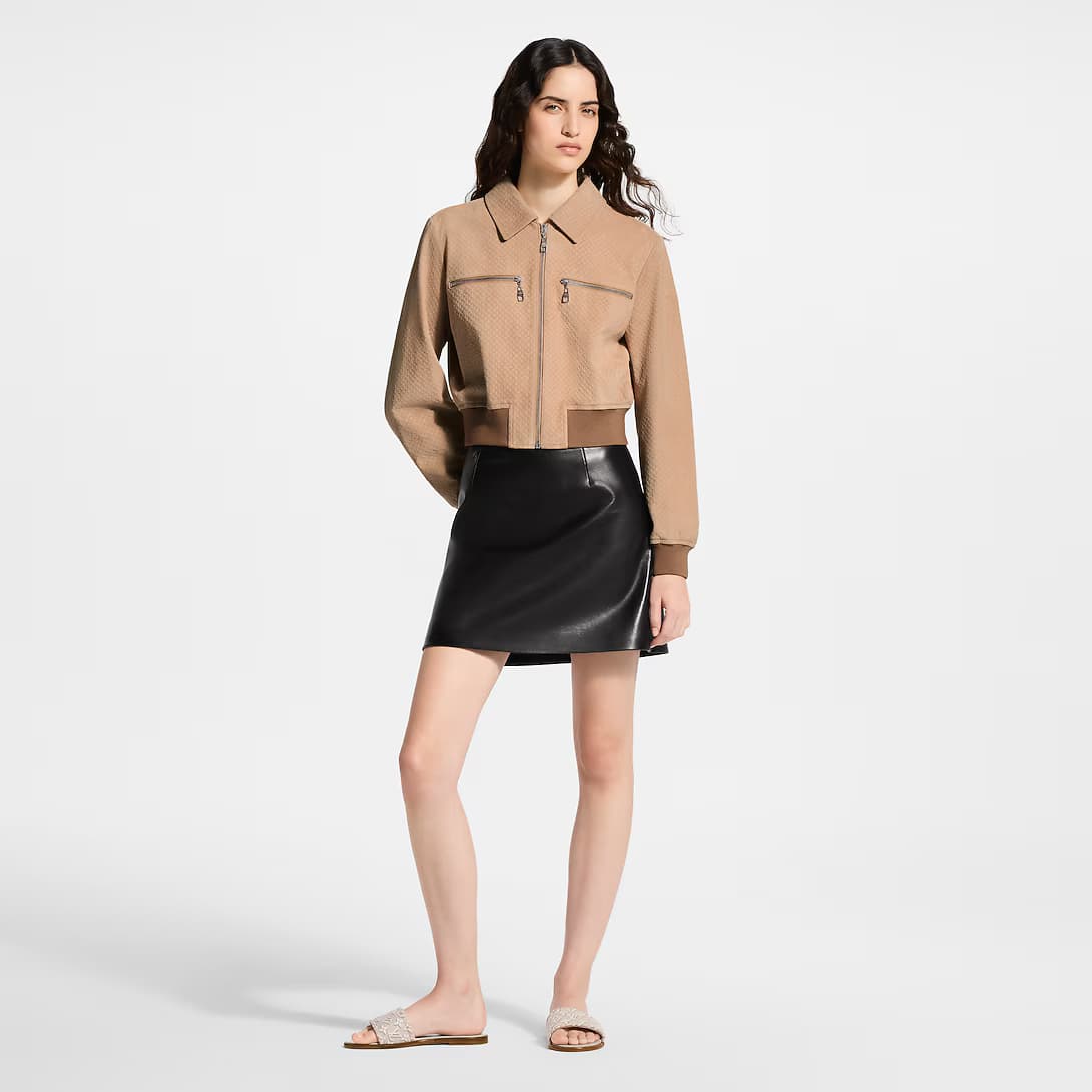Nanogram Suede Bomber Jacket — view 1