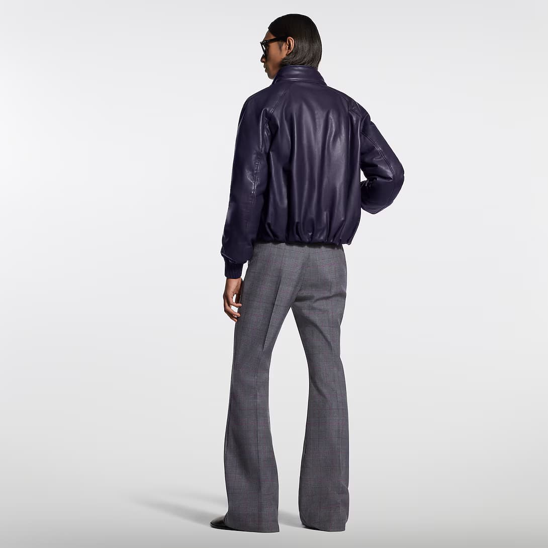 Padded Leather Blouson — view 5