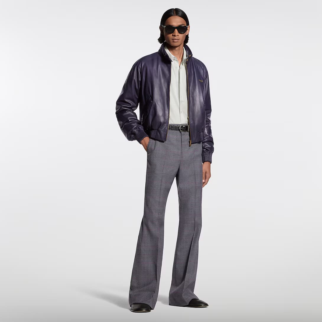 Padded Leather Blouson — view 1