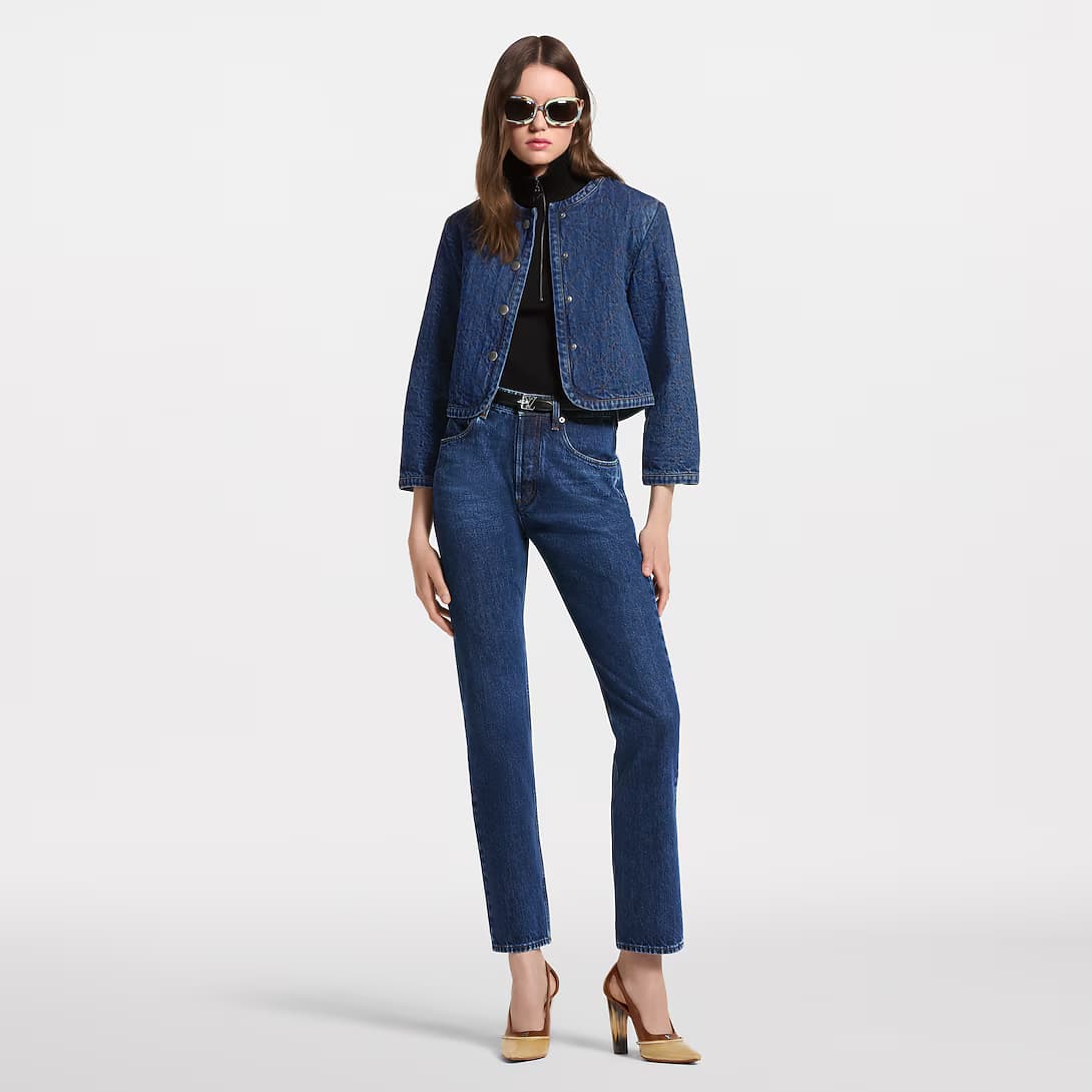 Quilted Denim Jacket — view 1